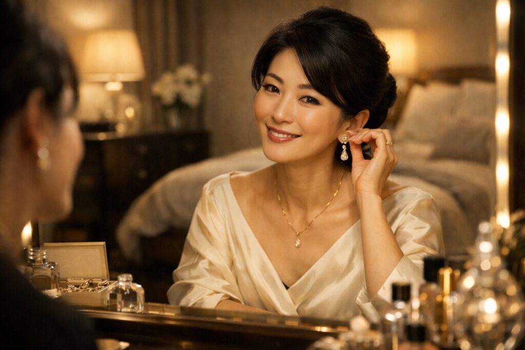 女性の画像 アクセサリー