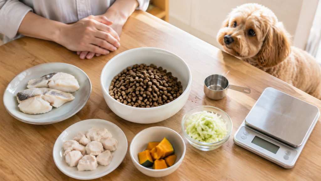 犬の食事画像