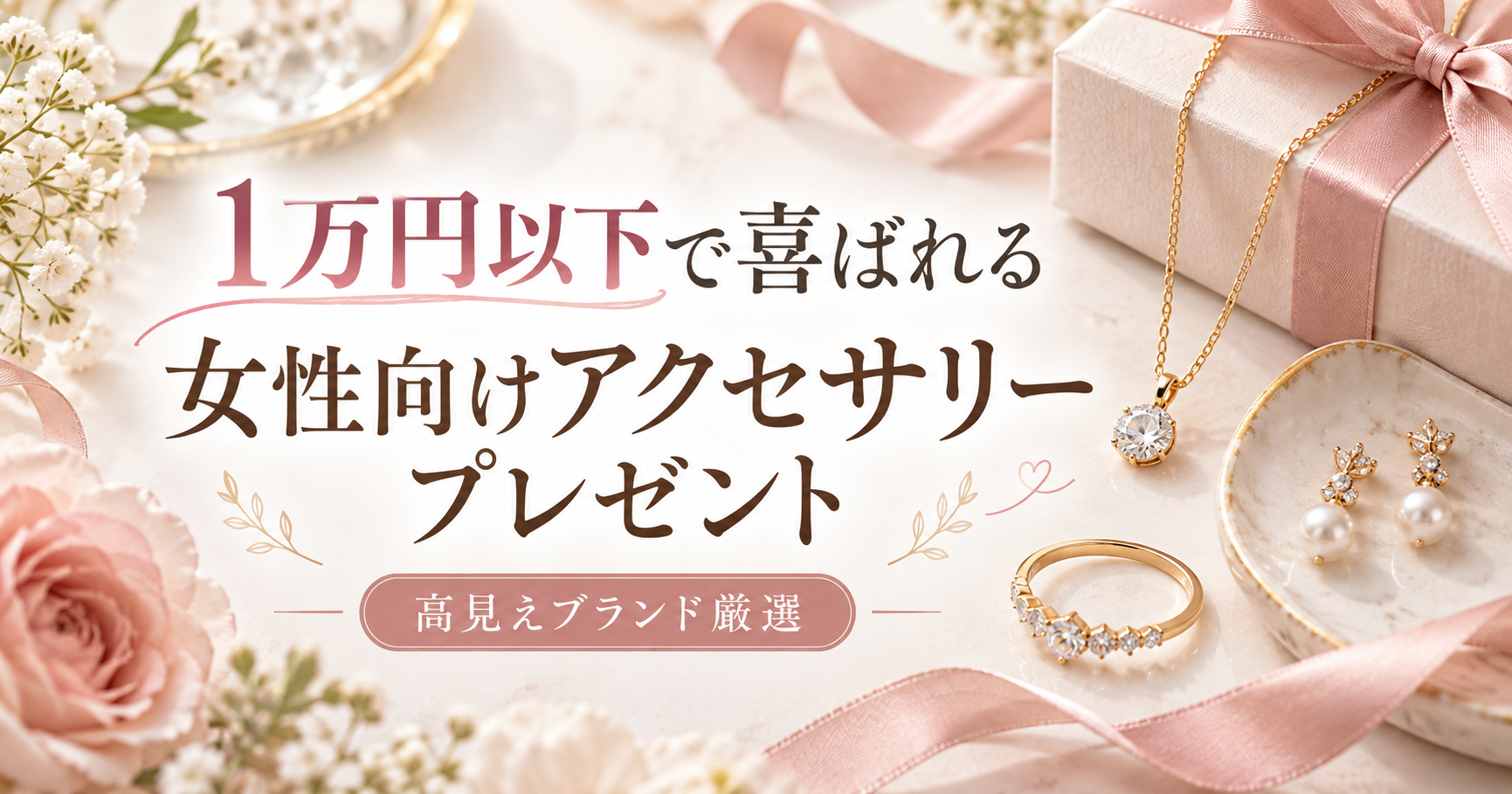 1万円以下で喜ばれる女性向けアクセサリープレゼント｜高見えブランド厳選