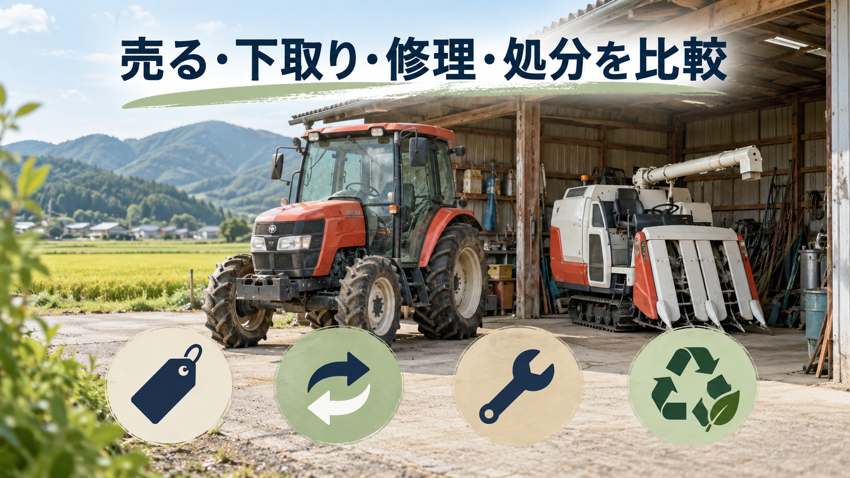 売る・下取り・修理・処分を比較